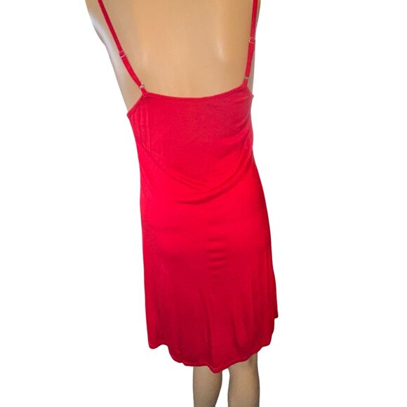 Free People Women Layered Lace Babydoll Dress Red Small Fairycore Romantic Boho - Picture 13 of 13